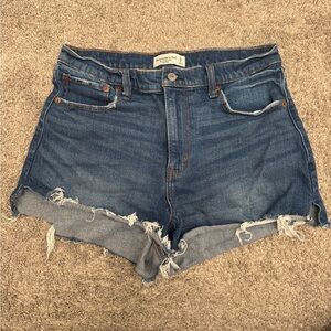 Abercrombie & Fitch High Rise Cutoff Jean Shorts